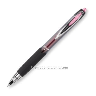Clear Barrel, Pink Ink Gel Pen