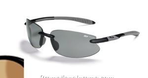 Clutch - Shiny Black Frame with Eaglevision 2 Dark Lens