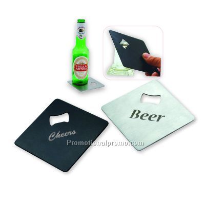 Coaster Opener - Black/Silver