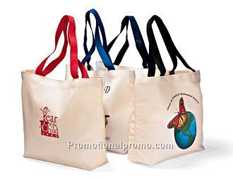 Colored Handle Tote