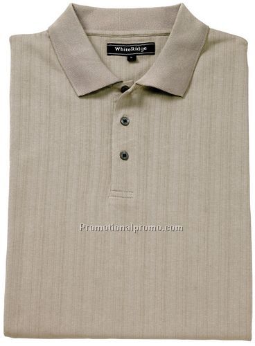 Cotton/Poly Drop Needle Golf Shirt