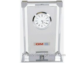 Crystal quartz executive clock