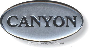 Custom Shape Matte Silver Polyester Decals / with clear UV stabilized polyurethane domeing