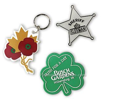 Custom-made badges or key-rings