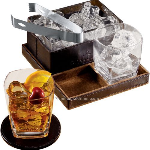 Cutter & Buck Amer Cl Ice Bucket and Glass Set