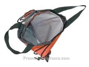 DRAWSTRING BACKPACK COOLER WITH POCKETS 210D Polyester