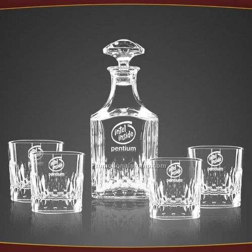 Decanter & 4 On-The-Rocks