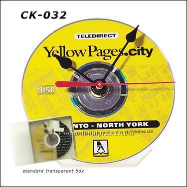 Desk clock with client CD