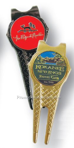 Diamond Enamelled Divot Tool / Money Clip