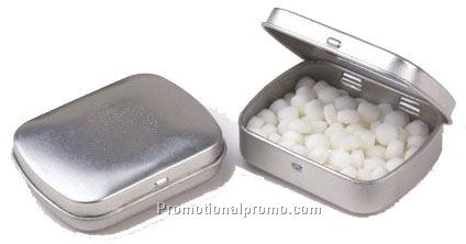 Domed Rectangular Shaped Tin with Mints