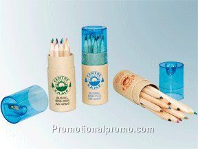 Dozen Rainbow Pencils with Sharpener