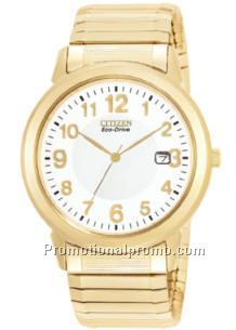 EXPANSION BAND - Men's Eco-Drive Expansion Bracelet White Dial - Gold Tone
