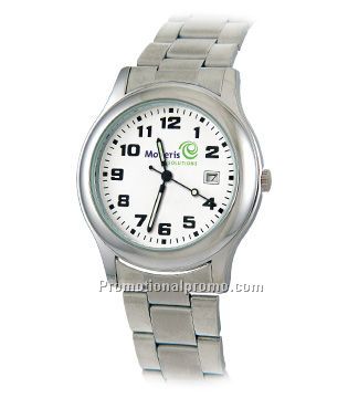 European - Gent's sport watch with metal band