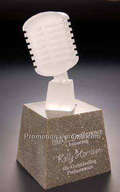 Frosted Microphone on Base