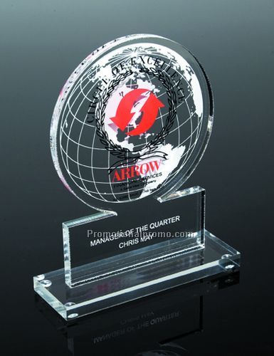 Globe Award with Laser Imprint