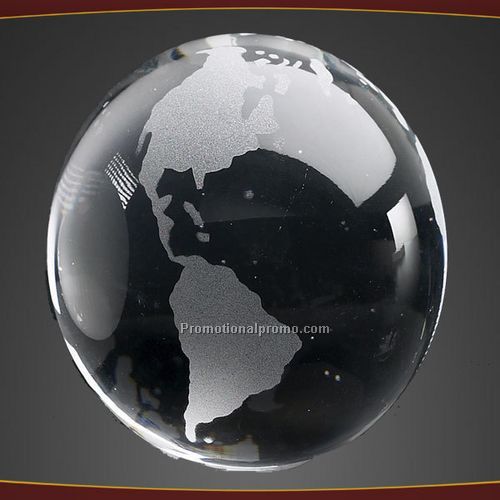 Globe with Frosted Land