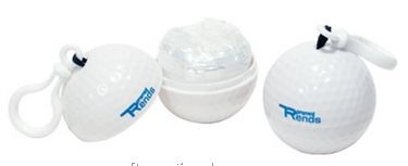 Golf Ball Key Holder With Rain Poncho