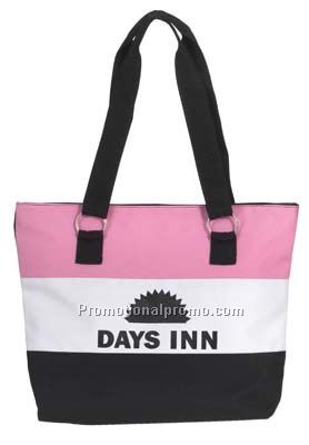 International Shopping Tote Bag - Pink/Printed