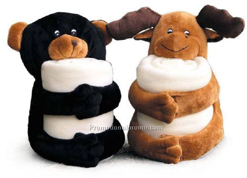 Kritters Huggable Blankets 38432Black Bear