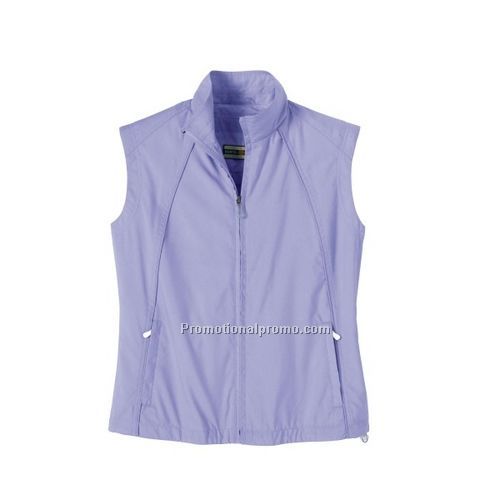 LADIES' FULL ZIP LIGHTWEIGHT WINDVEST