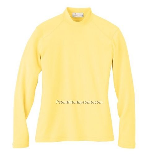 LADIES37408INTERLOCK MOCK NECK