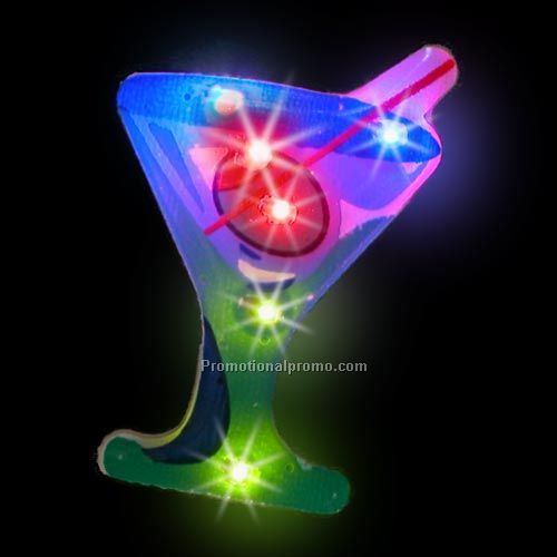 LED Light-Up Magnet - Martini