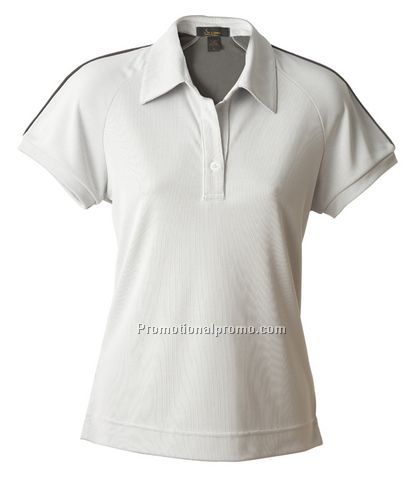 Ladies Bamboo Charcoal Golf Shirt with Piping