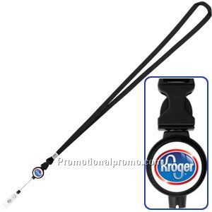 Lanyard w/ Round Badge Holder