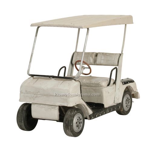 Large White golf cart