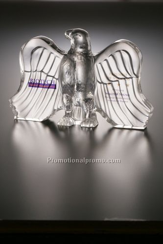 Lucite Embedment Molded Eagle Award