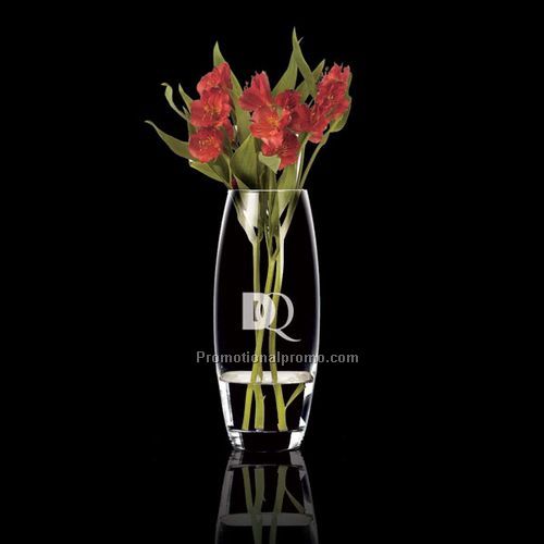 M&J Barrel Glass Vase 10.4