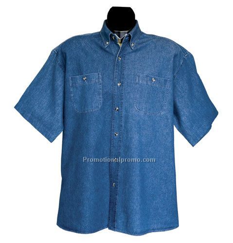 MEN'S 100% COTTON STONE WASHED DENIM SHIRTS