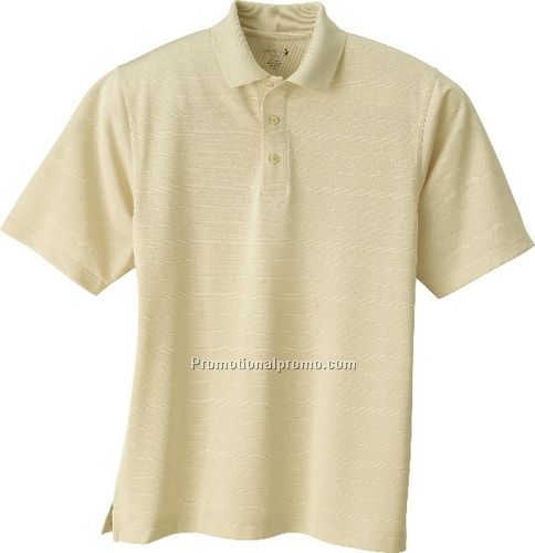 MEN37459 PERFORMANCE STRIPE JACQUARD POLO