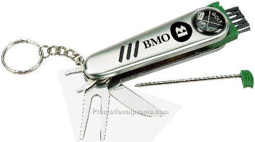 MULTI-FUNCTION GOLF DIVOT TOOL WITH 6 TOOLS