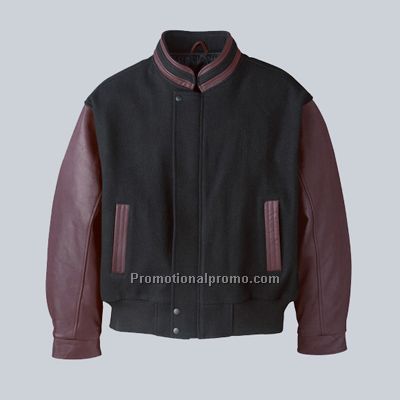 Melton and Leather Jacket