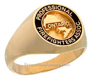 Men's Stock Shank Fire Fighter ring