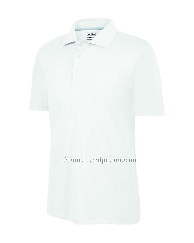 Men37491 Climacool Plaid Texture Polo - White
