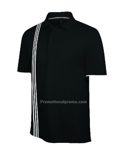 Men37491 Climacool Vertical 3-Stripe Polo - Black