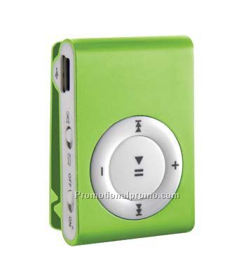 Micro-Clip MP3 Player-1GB - Green