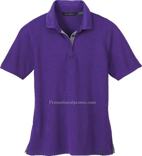 NEW LADIES37408RECYCLED POLYESTER PERFORMANCE WAFFLE POLO