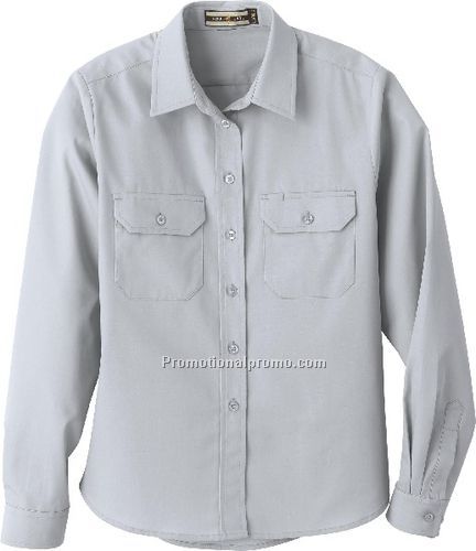 NEW LADIES37408SOIL RELEASE LONG SLEEVE BROADCLOTH SHIRT