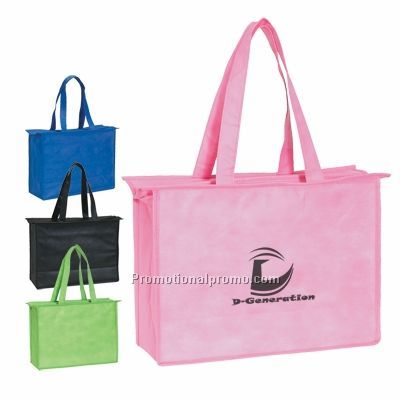 NON-WOVEN ZIPPERED TOTE BAG