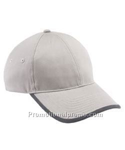 NORTH END UNBRUSHED CHINO TWILL CAP WITH ROLLED EDGE