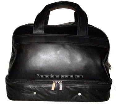 New! Golf Shoe Bag/ Tote Section For Shoes/ StoneWash Cowhide