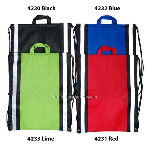 Non Woven Reflective Cinch - Lime