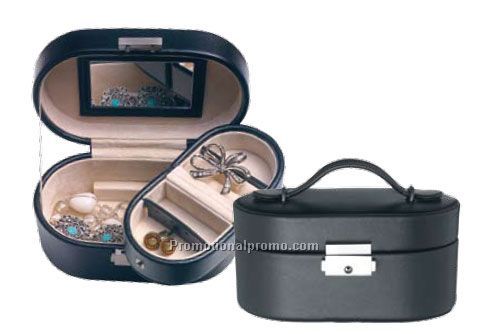 OVAL TRAVEL JEWELRY BOX