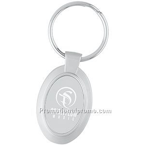 Oval Metal Key Tag