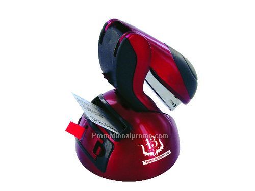 PELICAN STAPLER WITH 3M 44576FLAGS & BUS. CARD HOLDER