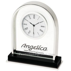 Platinum Arch Clock