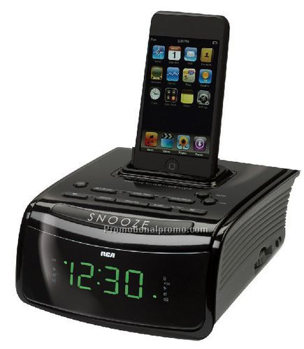 RCA Clock Radio with Built-in iPod Dock